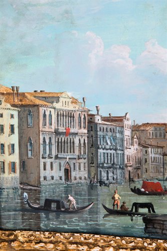 Paire de vues vénitiennes , fin du XVIIe siècle